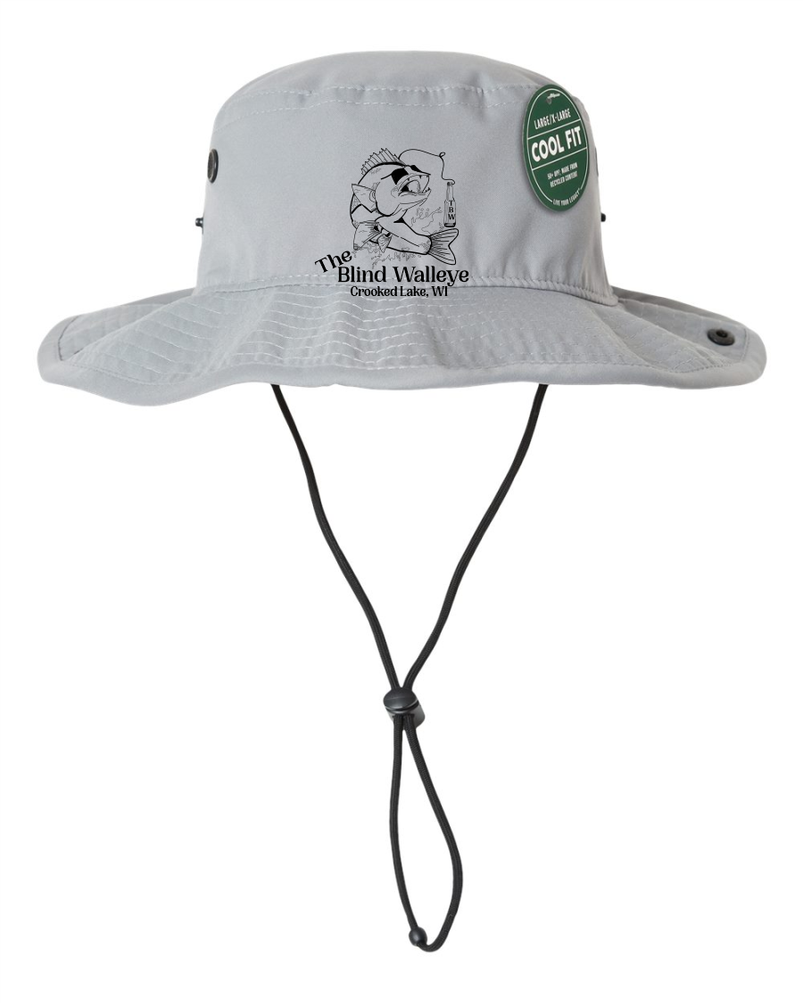 Blind Walleye Fishing Bucket Hat Embroidered