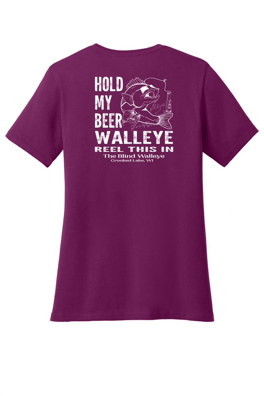 Blind Walleye Ladies V-Neck Tee 2025