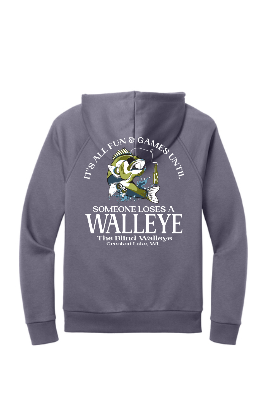 Blind Walleye "Lose Walleye" Full Color Hooded Sweatshirt 2025