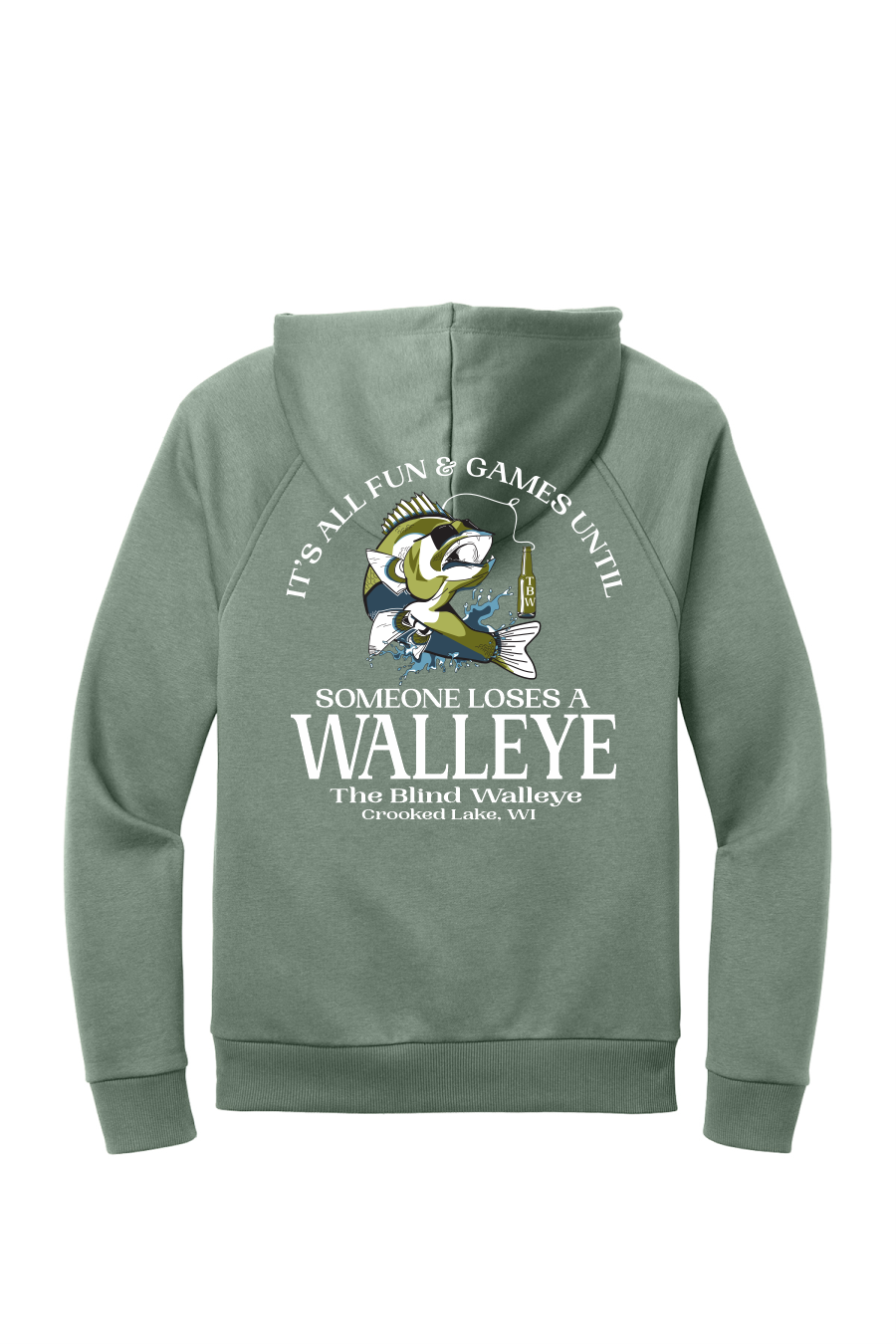 Blind Walleye "Lose Walleye" Full Color Hooded Sweatshirt 2025