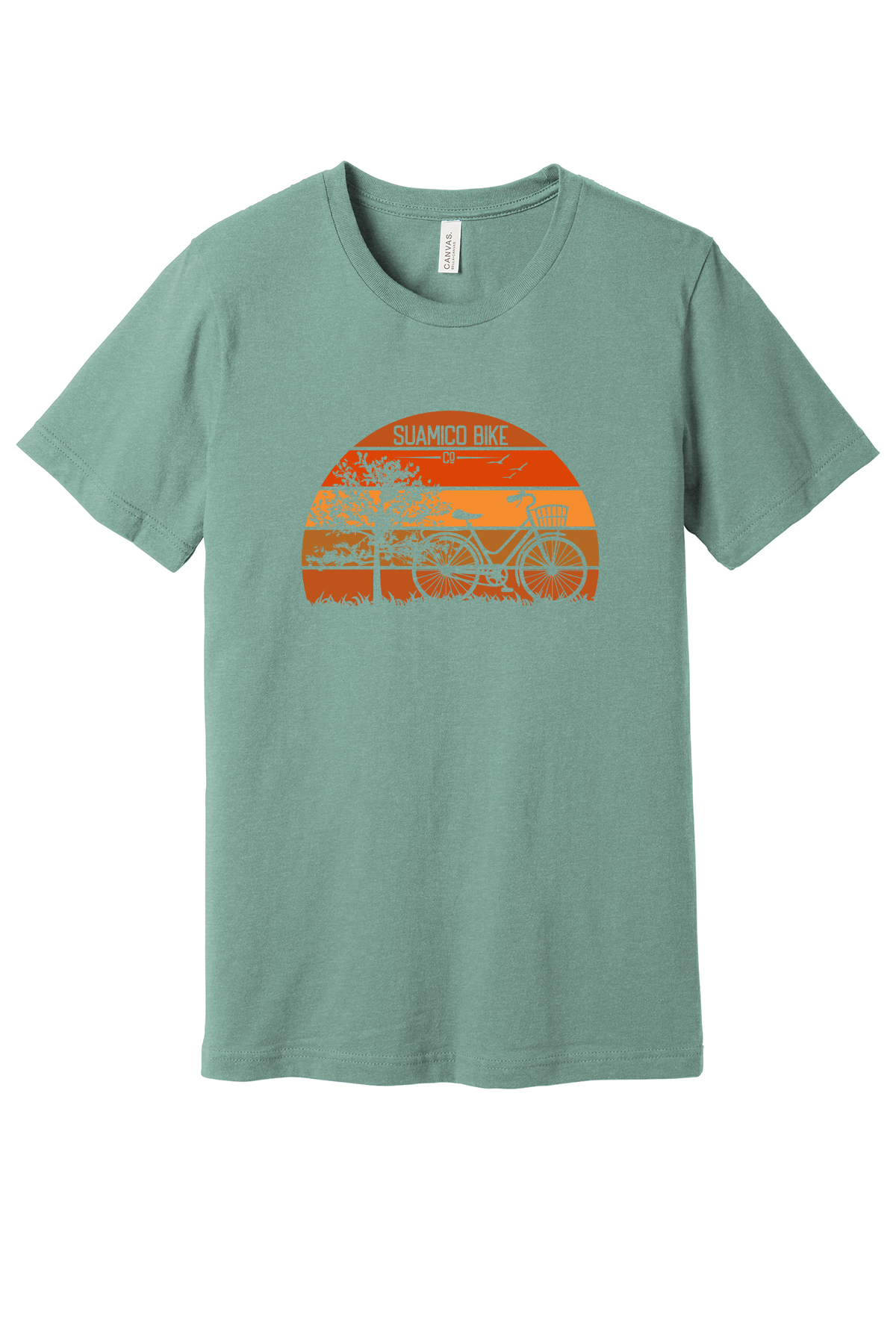 Suamico Bike Full Color Sunset T-Shirt