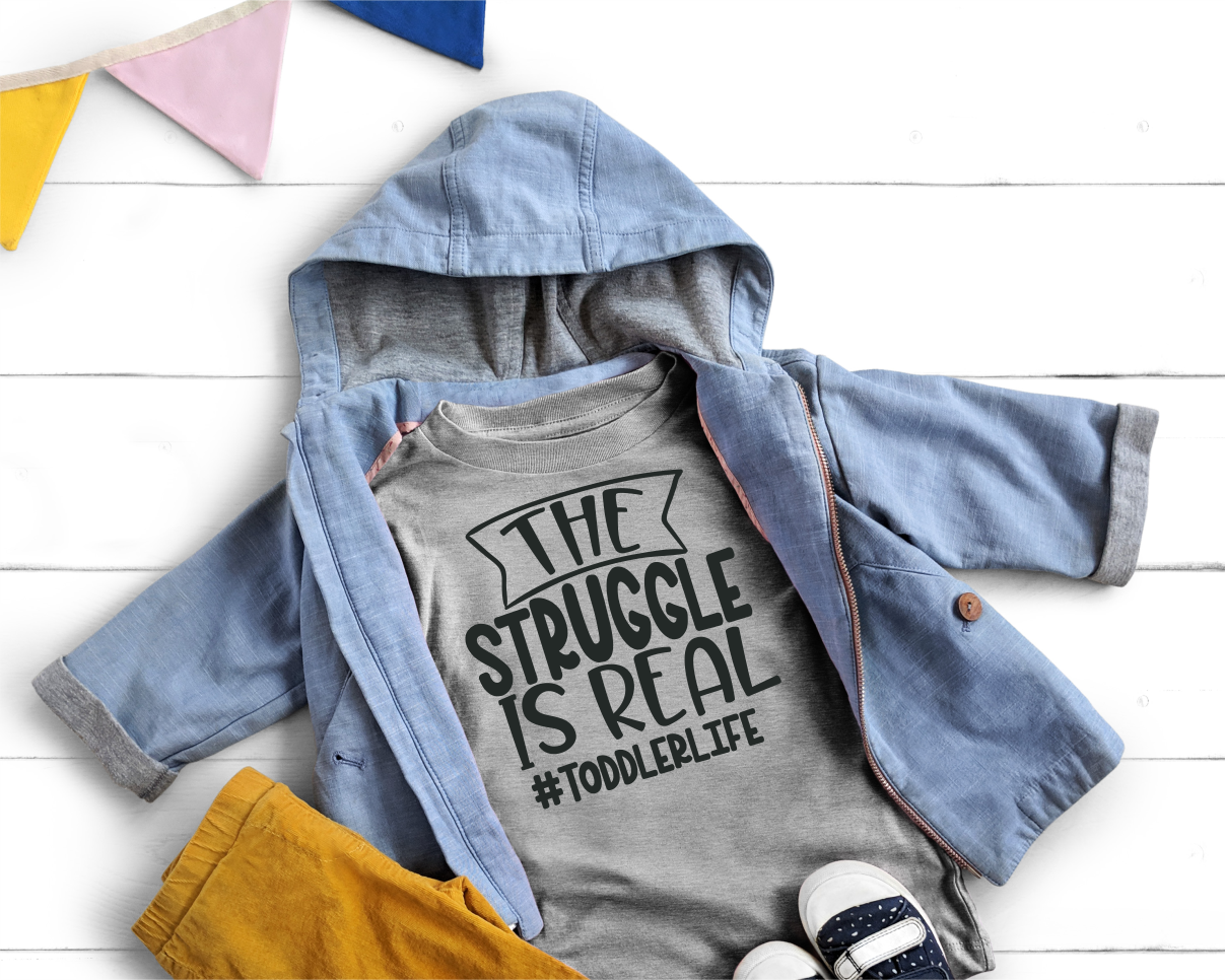 The Struggle Is Real Toddler T-Shirt