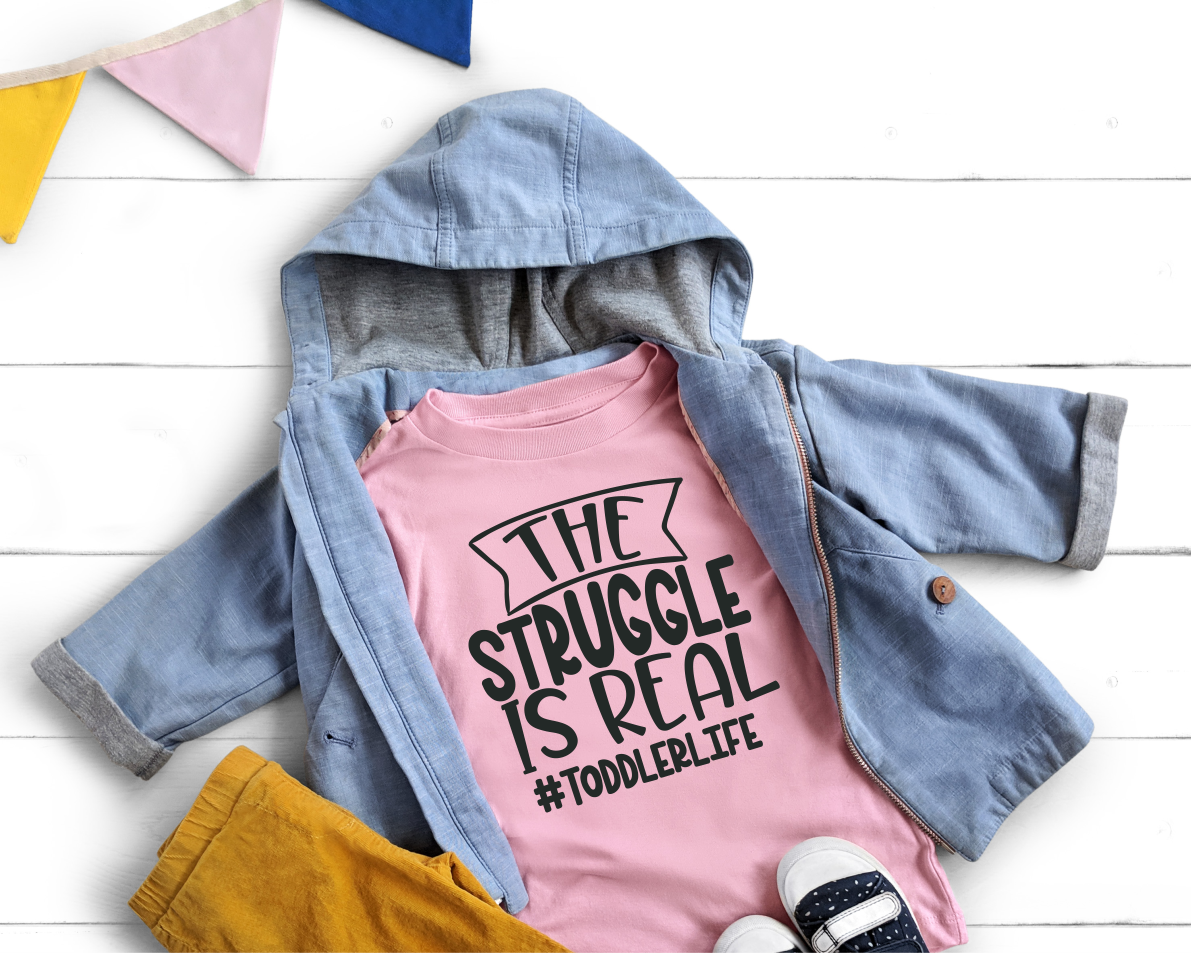 The Struggle Is Real Toddler T-Shirt
