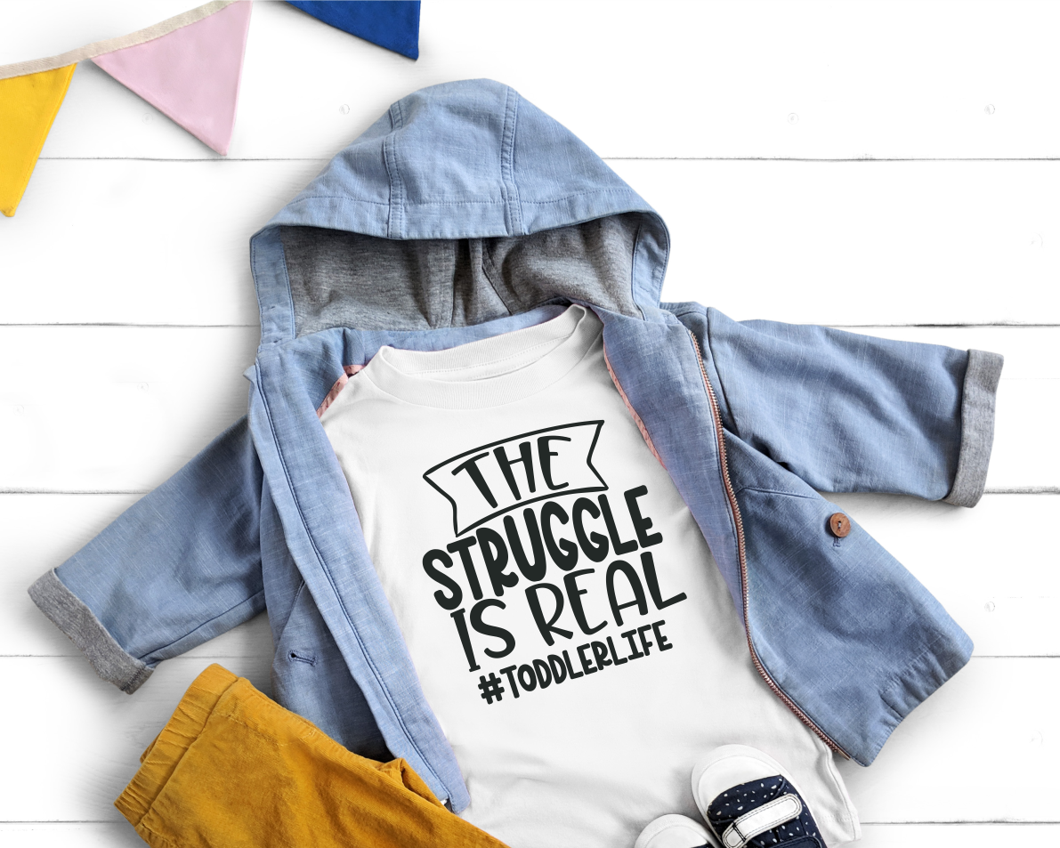 The Struggle Is Real Toddler T-Shirt