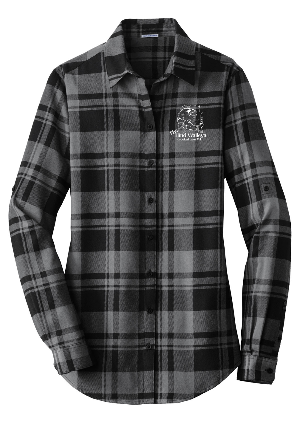 Blind Walleye Plaid Flannel - Ladies