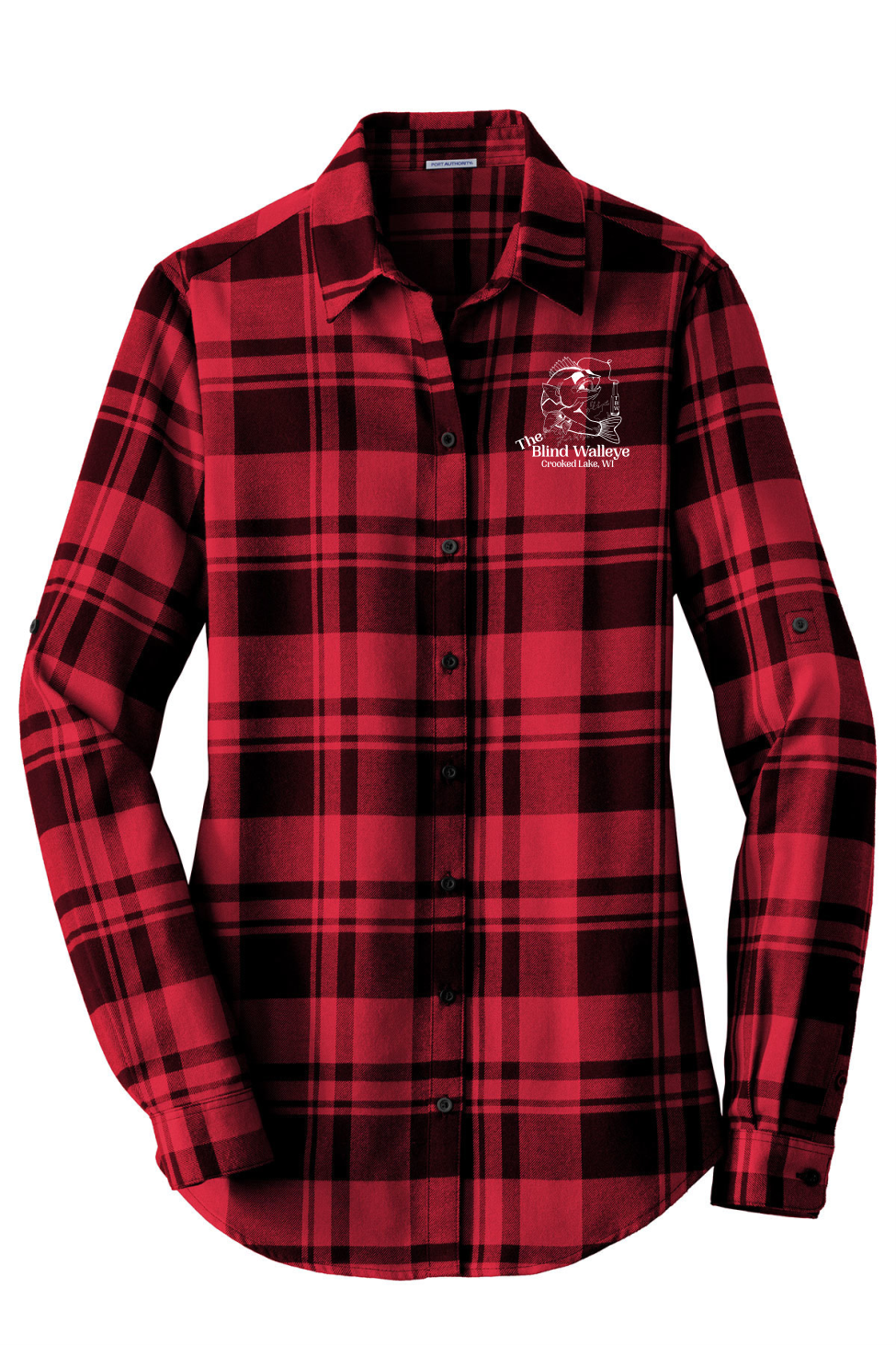 Blind Walleye Plaid Flannel - Ladies