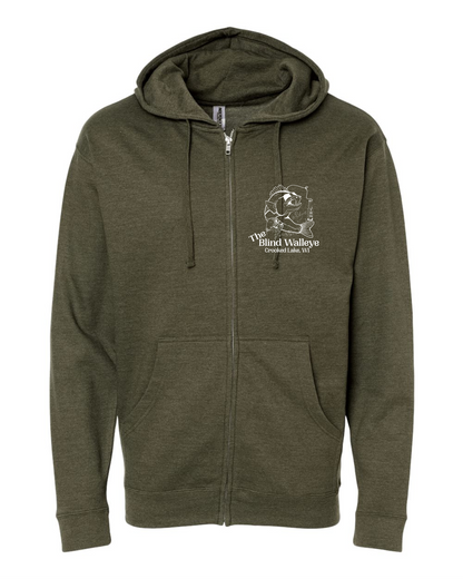 Blind Walleye Full Zip Hooded Sweatshirt