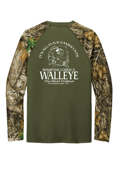 Blind Walleye Realtree® Colorblock Performance Long Sleeve Tee