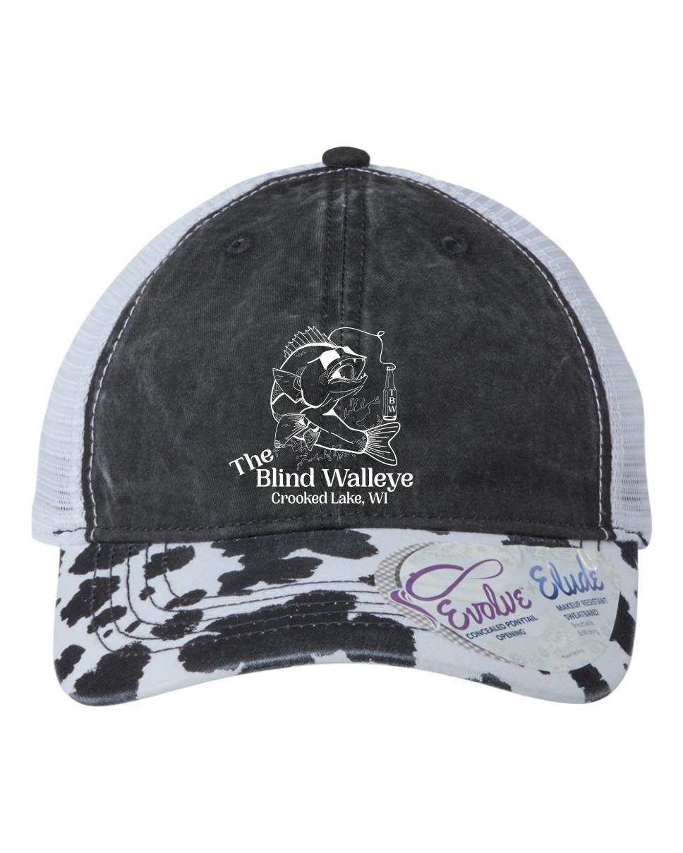 Blind Walleye Ladies Unstructured Baseball Hat