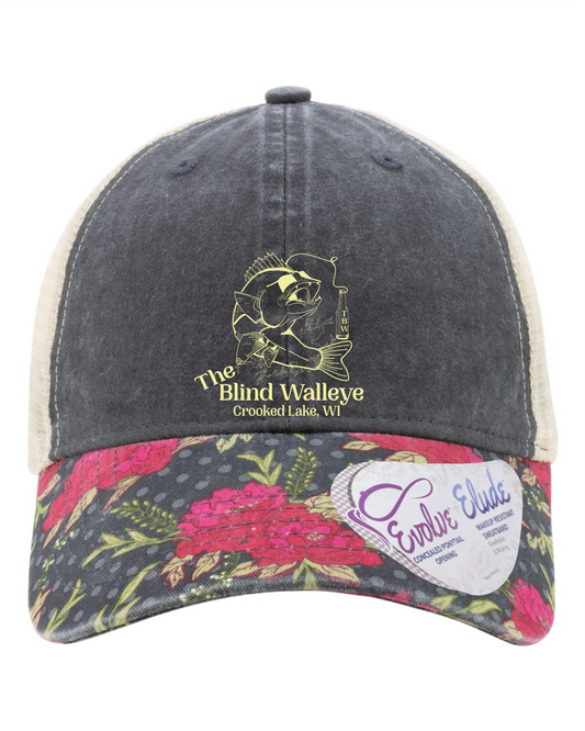 Blind Walleye Ladies Unstructured Baseball Hat