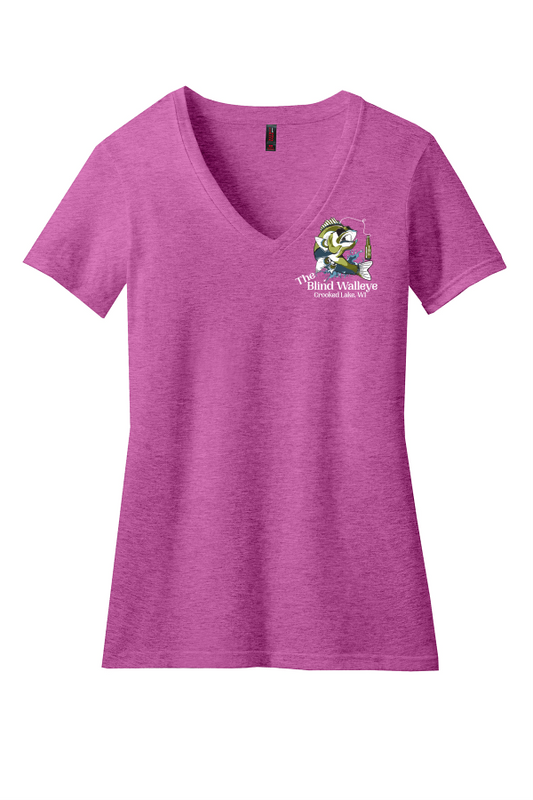 Blind Walleye Ladies V-Neck Tee