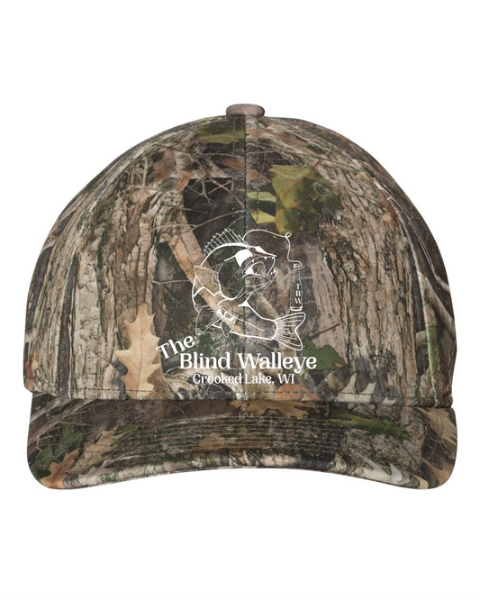 Blind Walleye Flexfit Camo Hat Embroidered