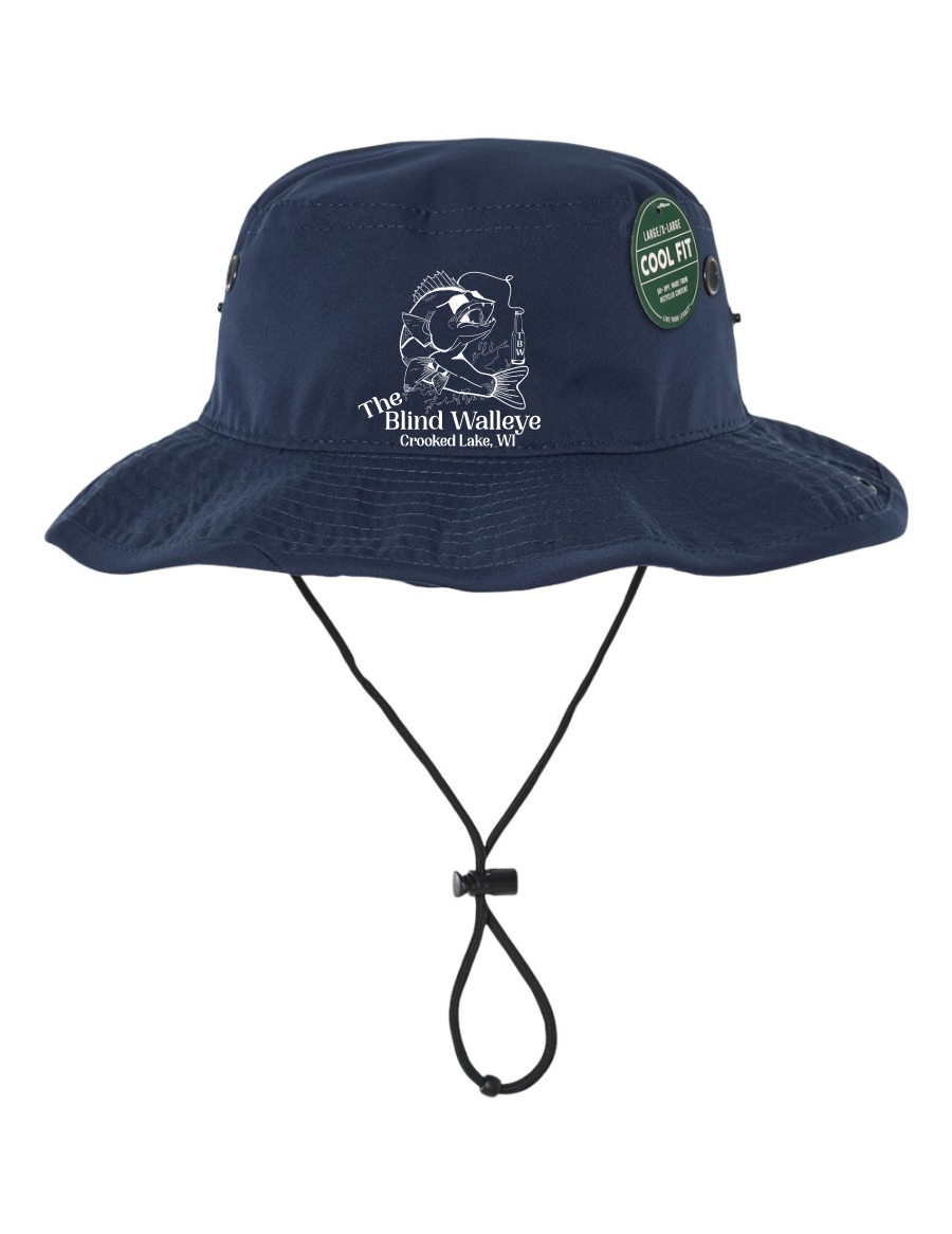 Blind Walleye Fishing Bucket Hat Embroidered