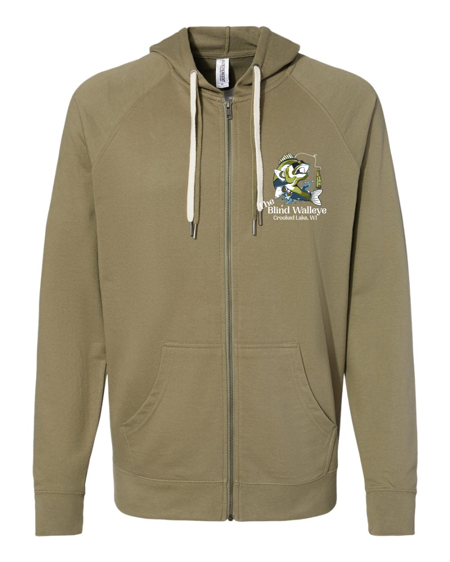 Blind Walleye Full Zip Sweatshirt (Lightweight)