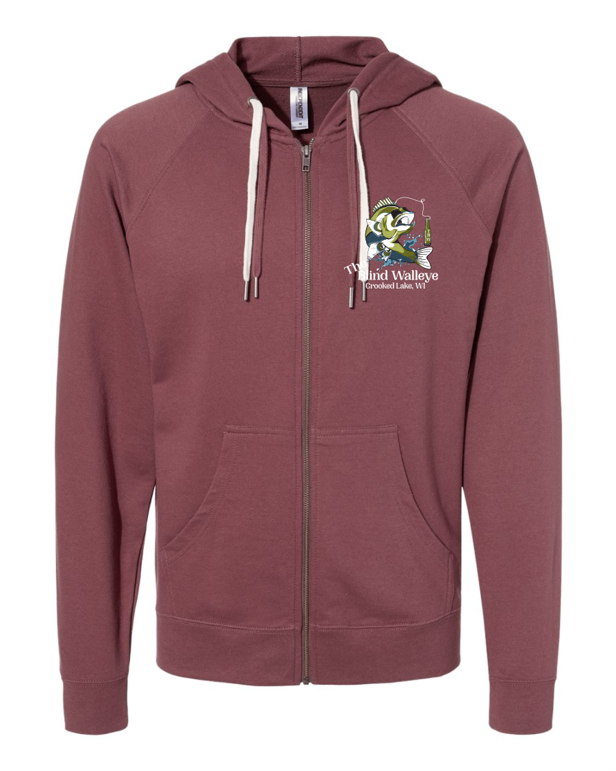 Blind Walleye Full Zip Sweatshirt (Lightweight)