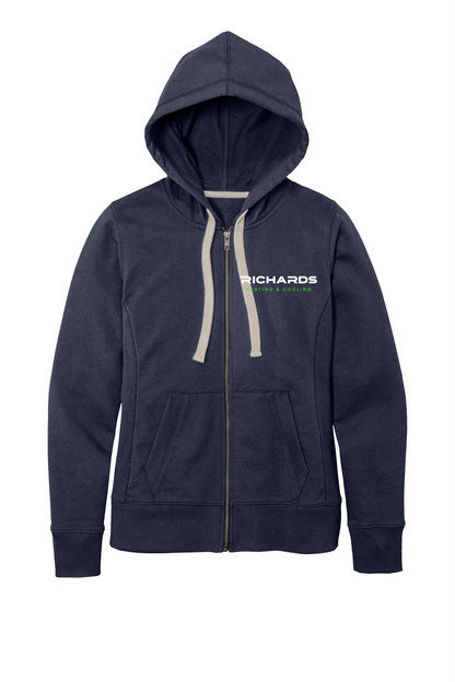 Richards Ladies Full Zip Hooded Sweatshirt