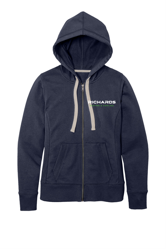 Richards Ladies Full Zip Hooded Sweatshirt