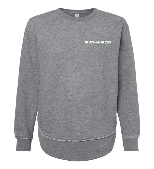 Richards Crewneck Tunic Sweatshirt - Ladies w/FULL BACK Printing