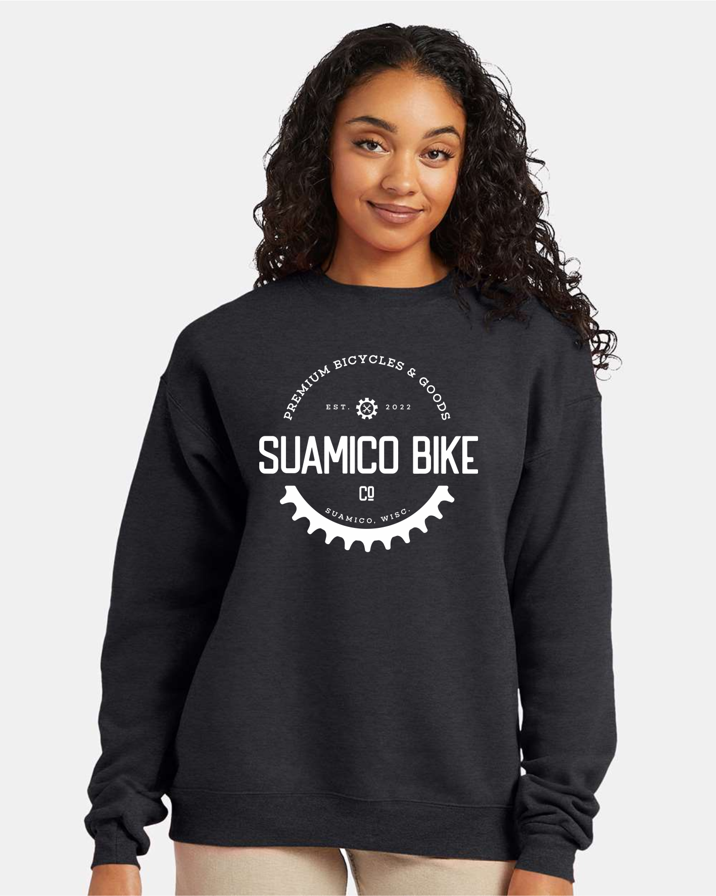 Suamico Bike Gear Logo Crewneck Sweatshirt