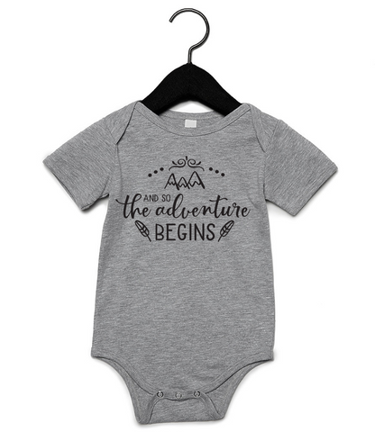 The Adventure Begins Infant Onesie