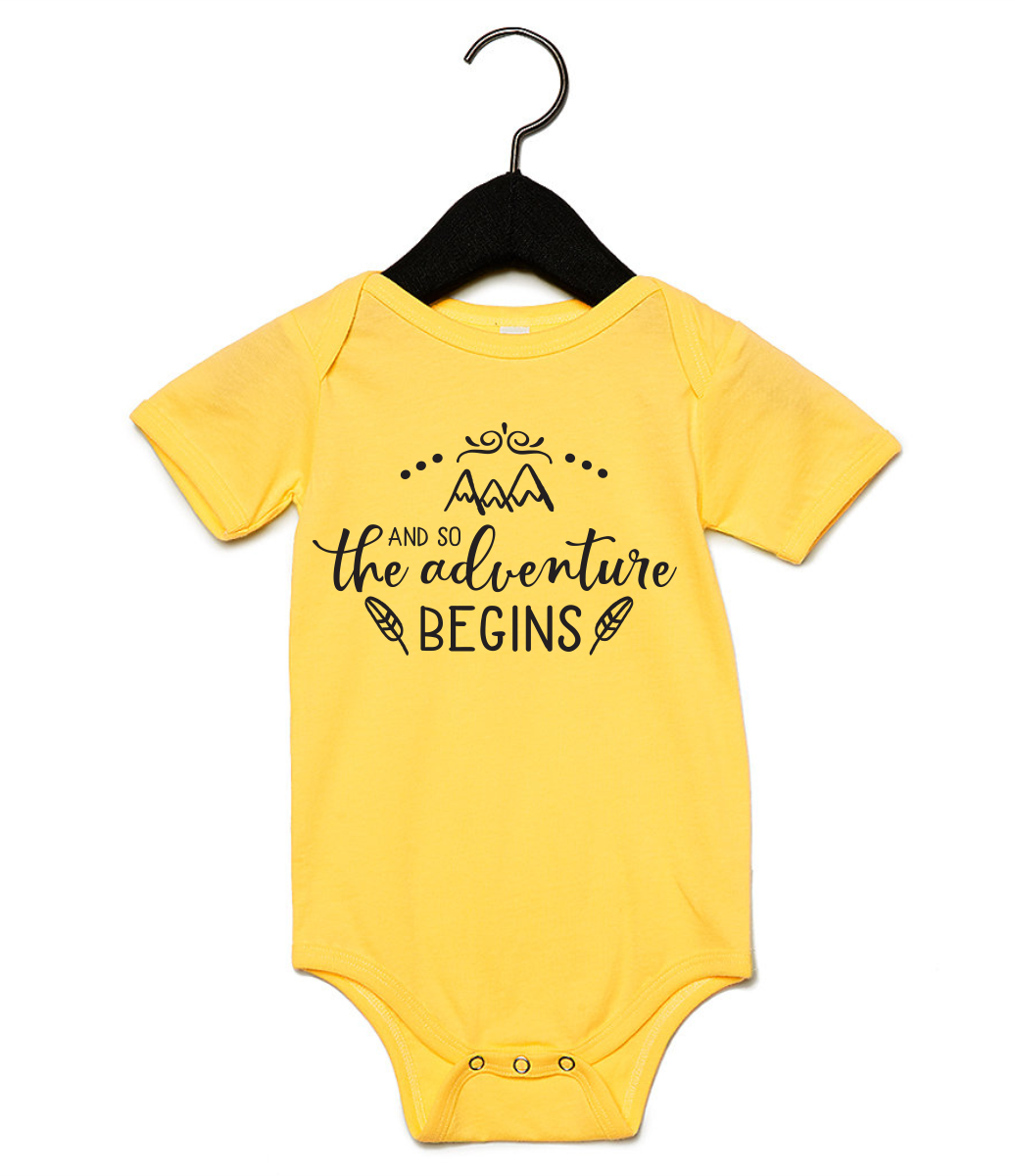 The Adventure Begins Infant Onesie