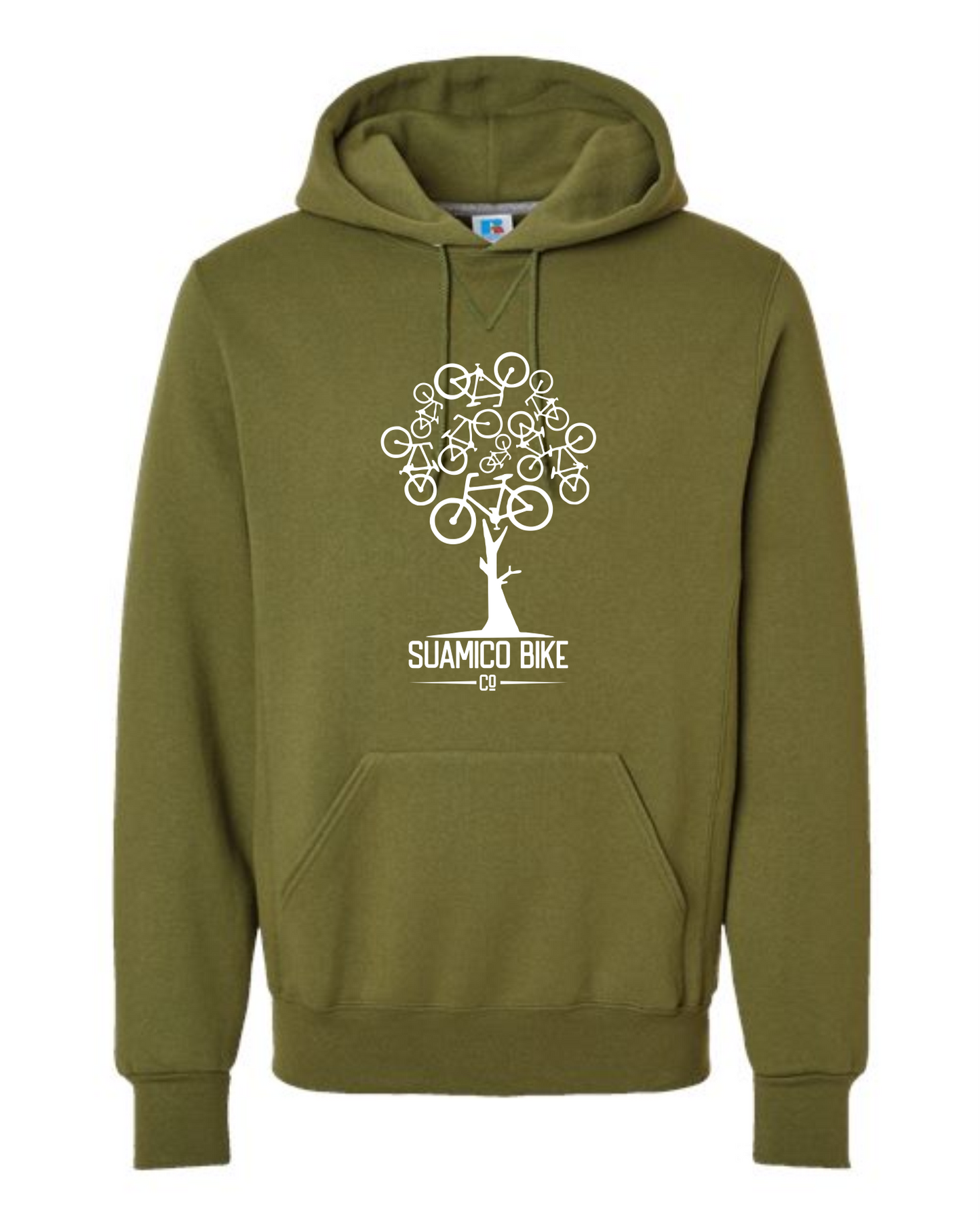 Suamico Bike Bicycle Tree Hooded Sweatshirt